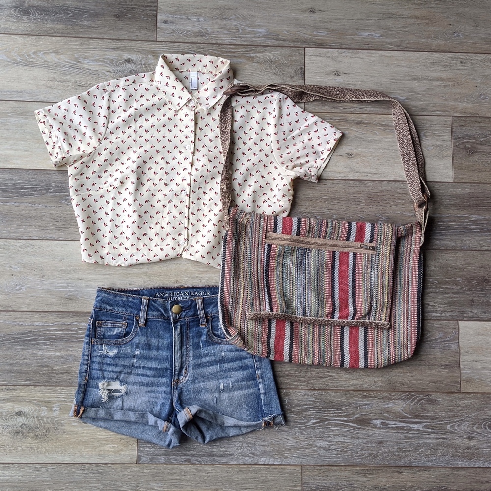 American Eagle Outfitters Denim X Hi-Rise Shortie